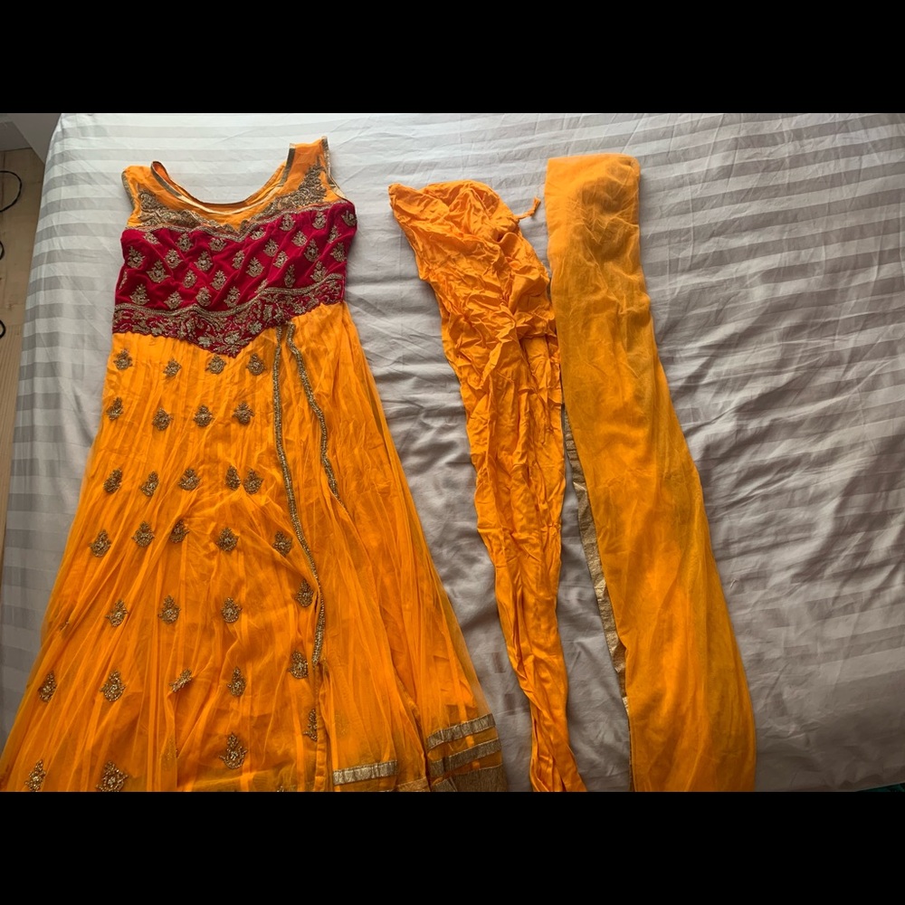 Anarkali with Pajami & Dupatta/Indian Formal dress